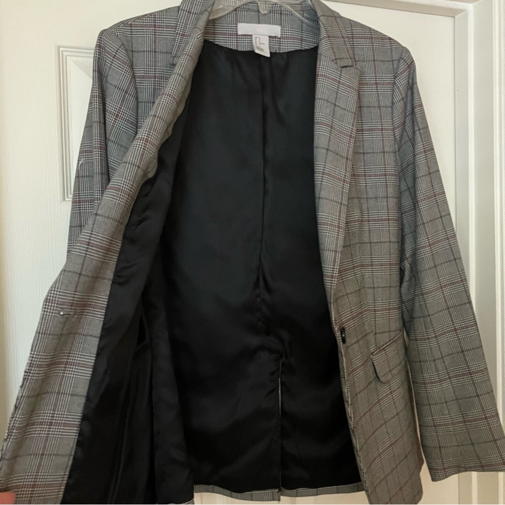 H&M Plaid Blazer 12 - Picture 6 of 6